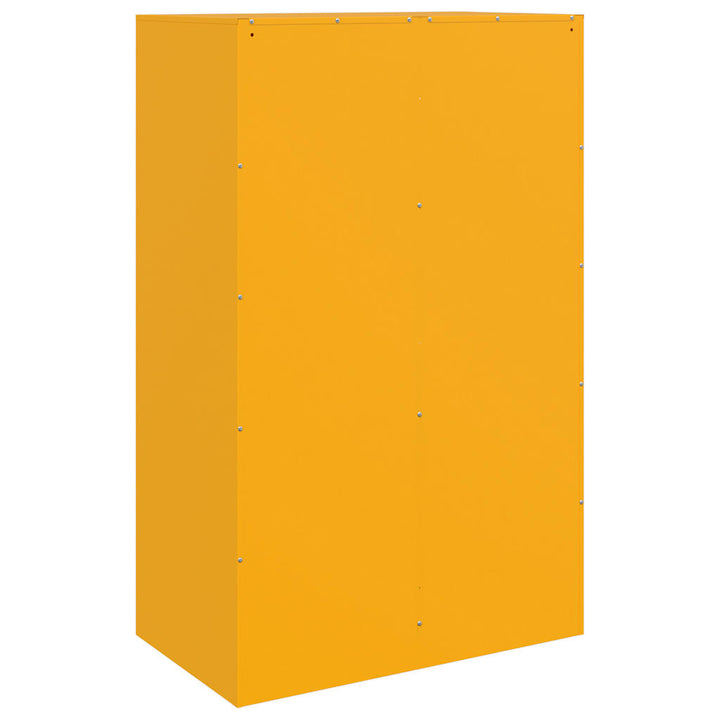 skab 67x39x107 cm stål sennepsgul