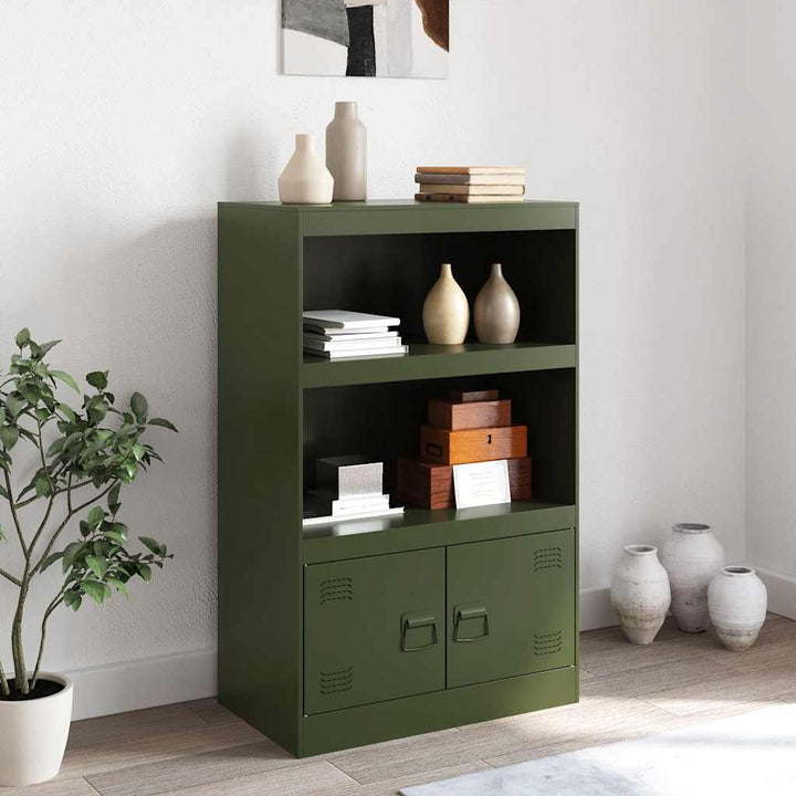 skab 67x39x107 cm stål olivengrøn