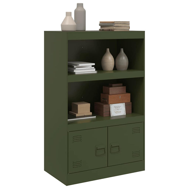skab 67x39x107 cm stål olivengrøn