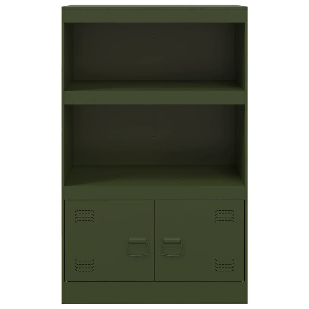 skab 67x39x107 cm stål olivengrøn