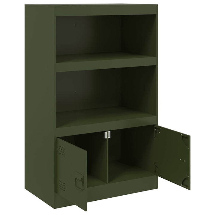 skab 67x39x107 cm stål olivengrøn
