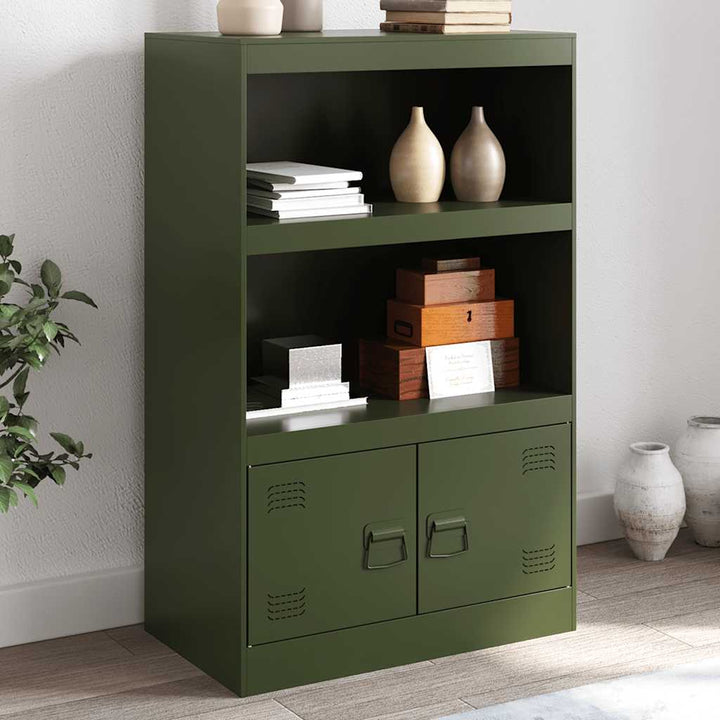 skab 67x39x107 cm stål olivengrøn