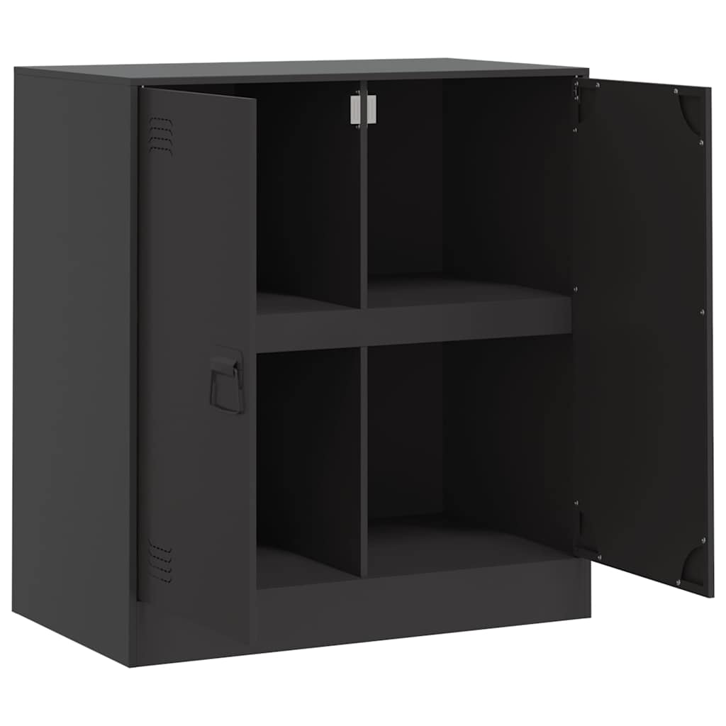 skænk 67x39x73 cm stål sort