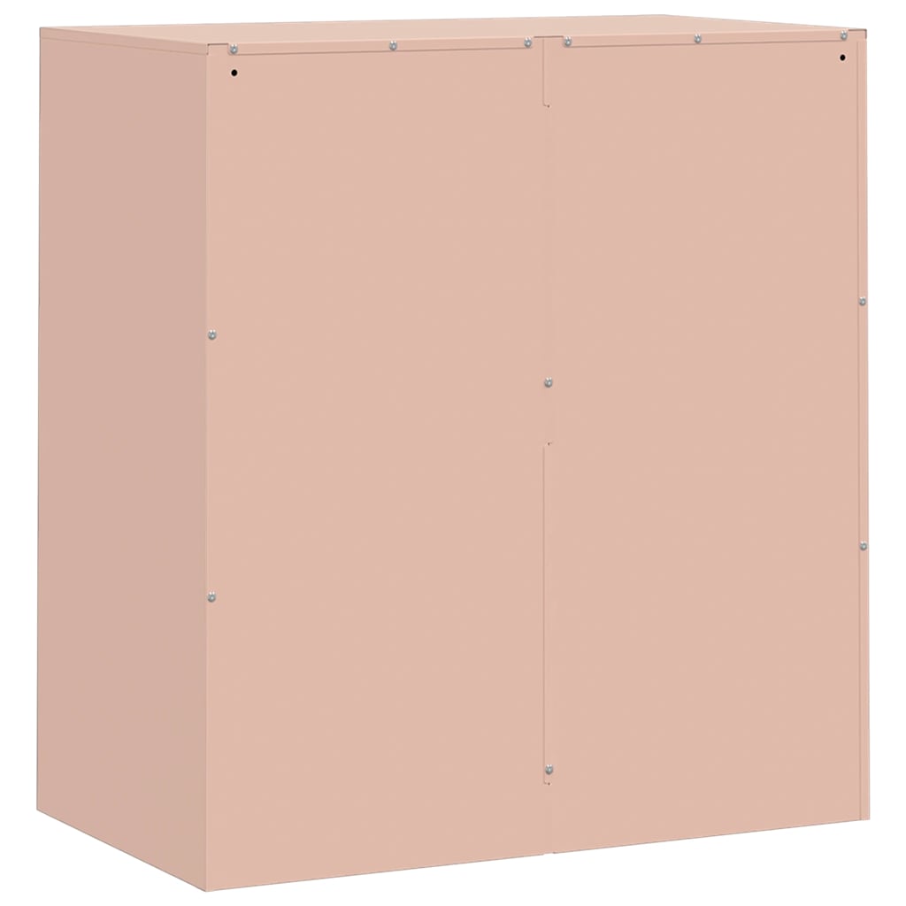 skænk 67x39x73 cm stål lyserød