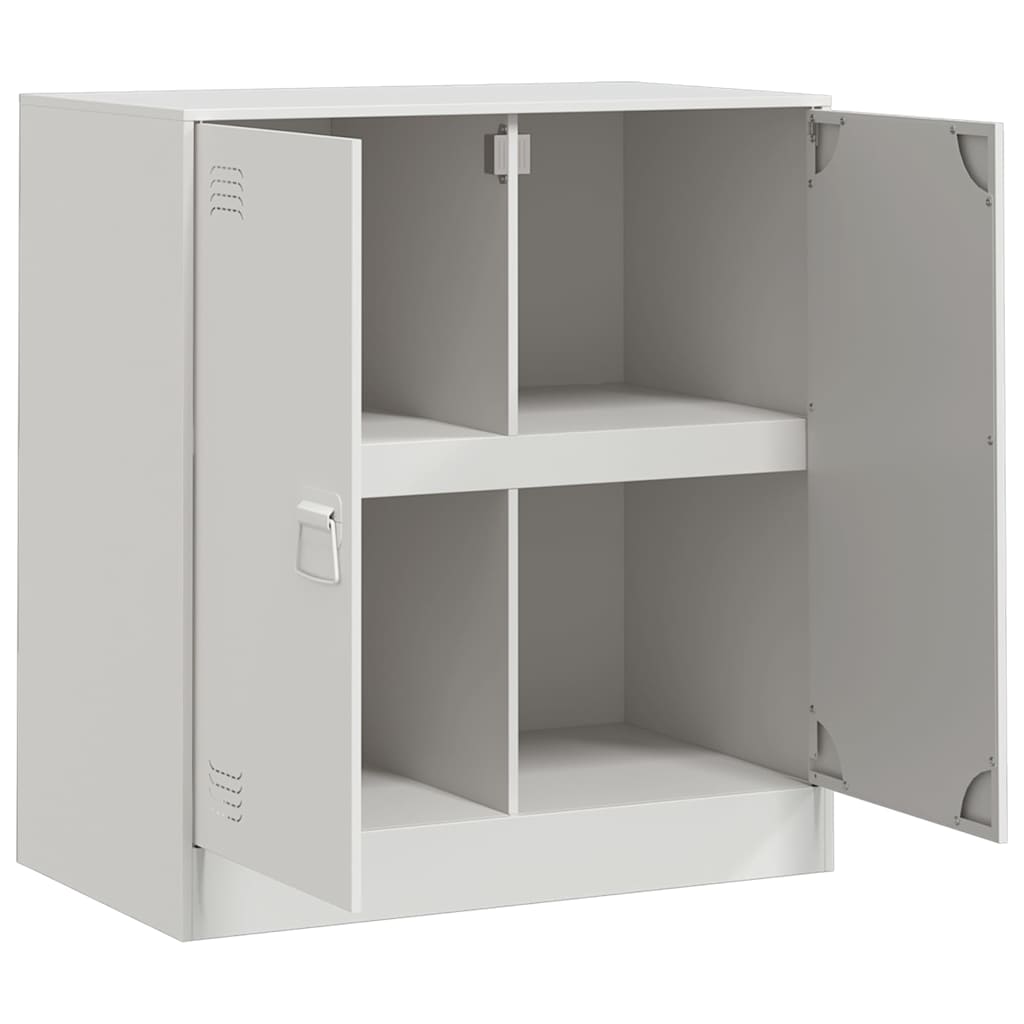 skænk 67x39x73 cm stål hvid