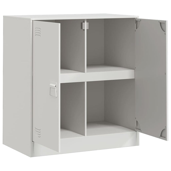 skænk 67x39x73 cm stål hvid