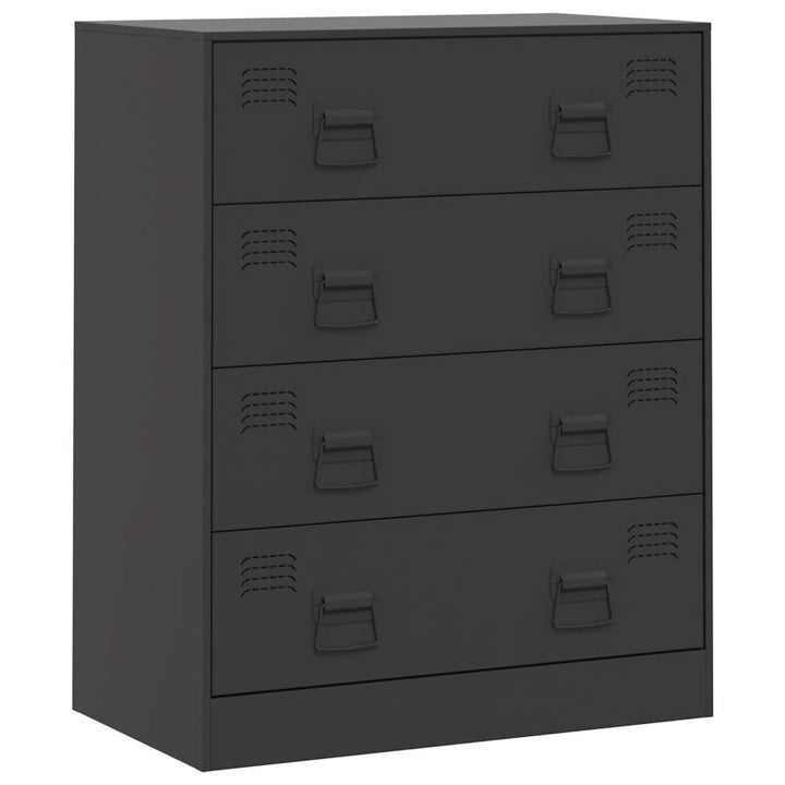 skænk 67x39x83 cm stål sort
