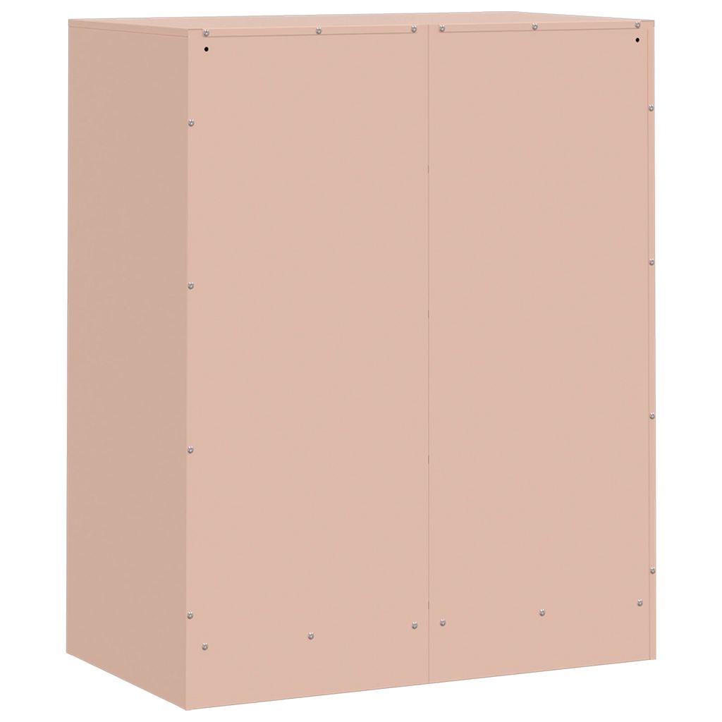 skænk 67x39x83 cm stål lyserød