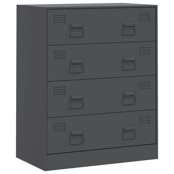 skænk 67x39x83 stål antracitgrå