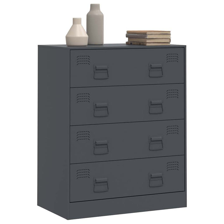 skænk 67x39x83 stål antracitgrå