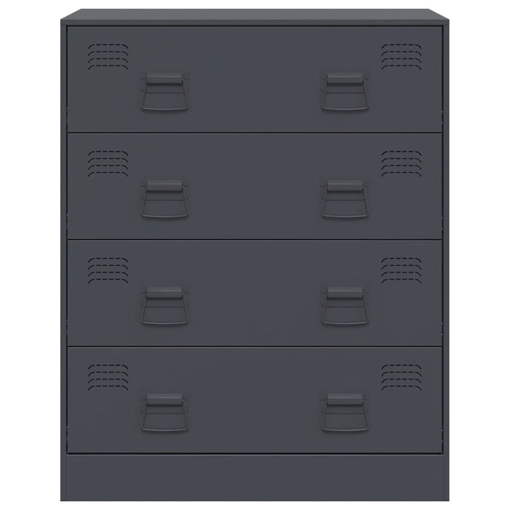 skænk 67x39x83 stål antracitgrå