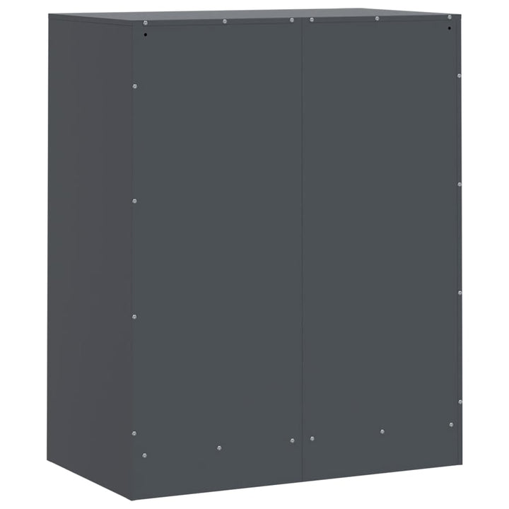 skænk 67x39x83 stål antracitgrå