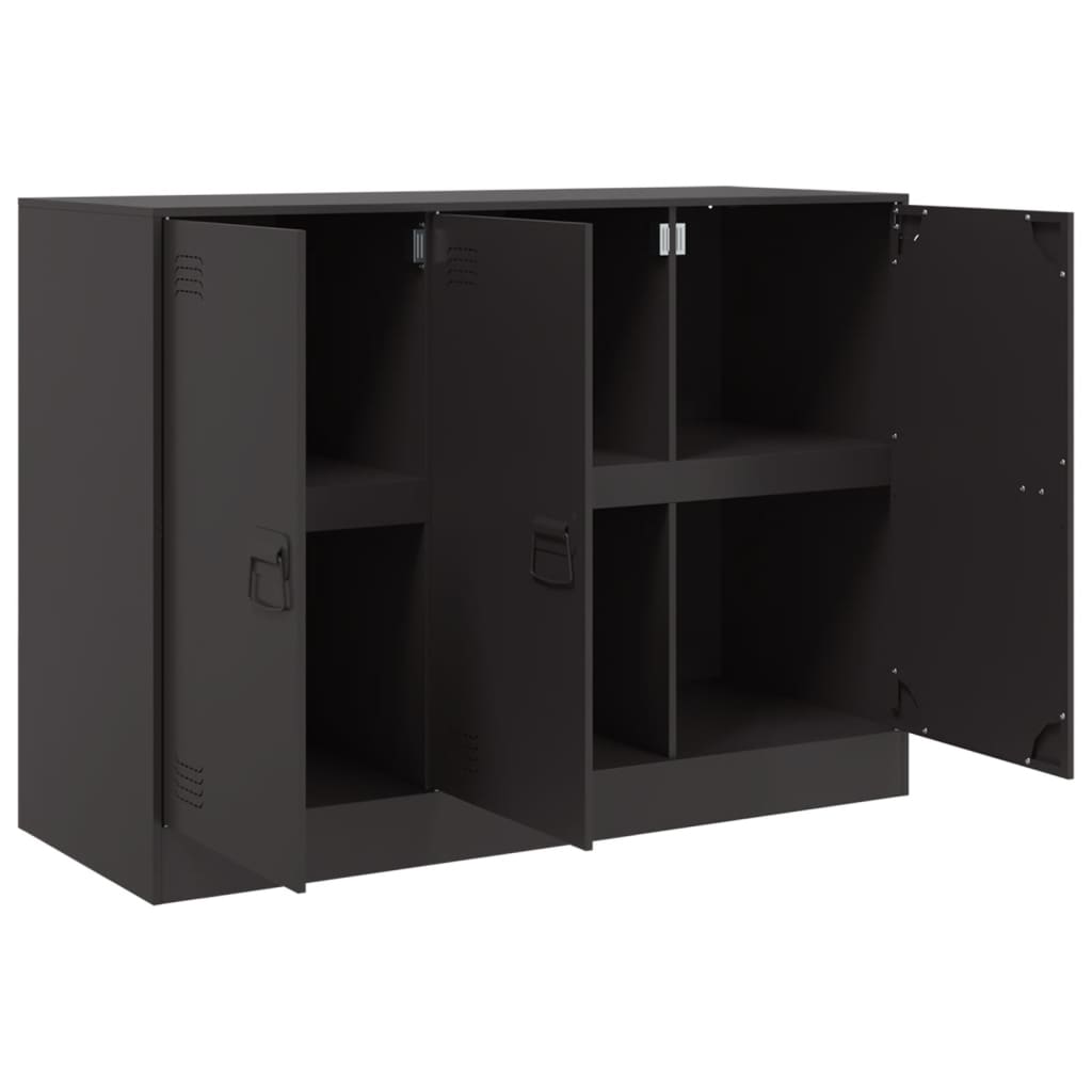skænk 99x39x73 cm stål sort