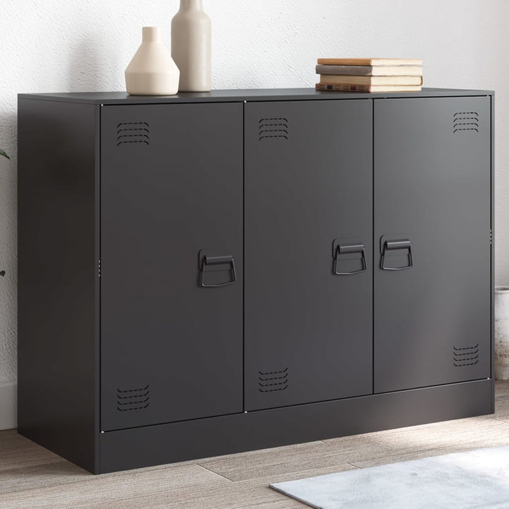 skænk 99x39x73 cm stål sort