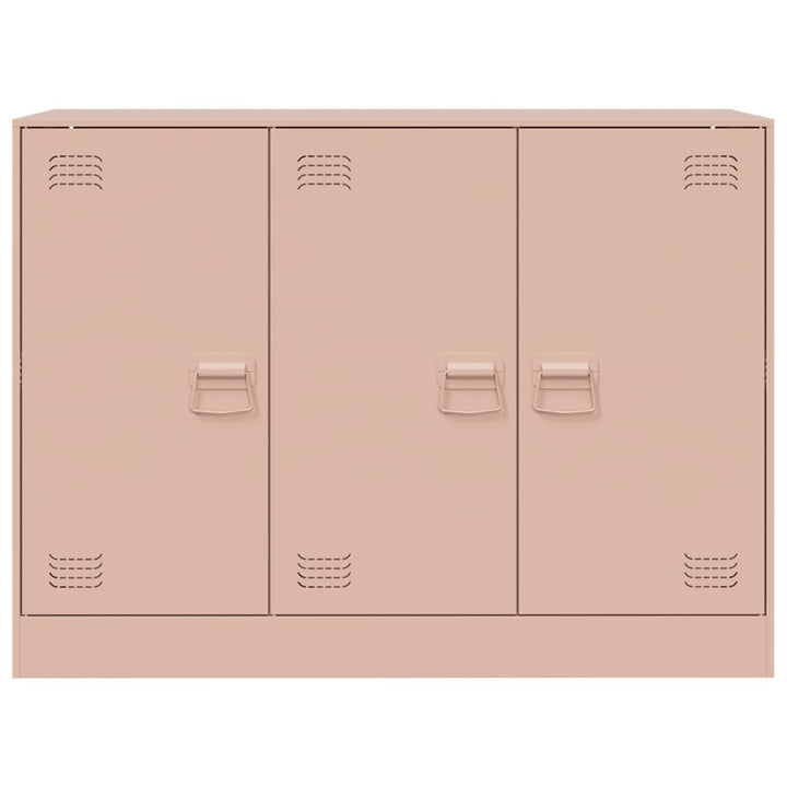 skænk 99x39x73 cm stål lyserød