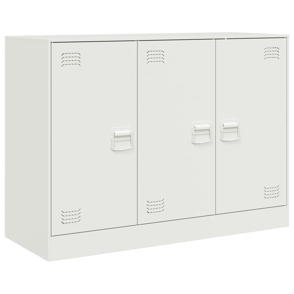 skænk 99x39x73 cm stål hvid