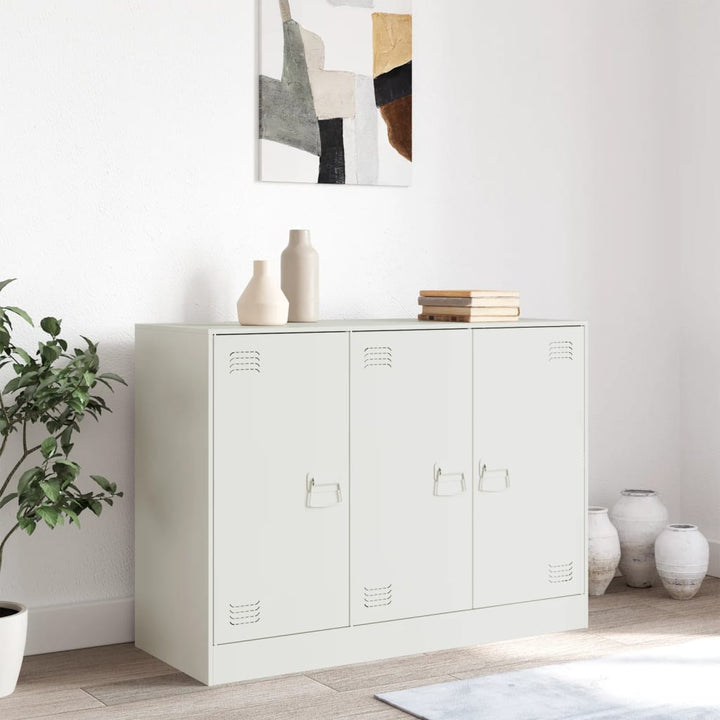 skænk 99x39x73 cm stål hvid