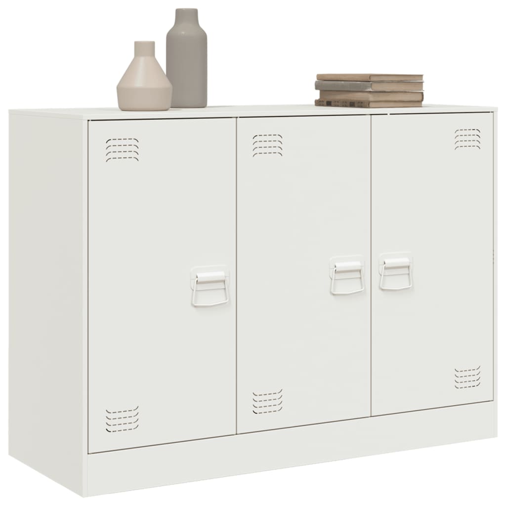 skænk 99x39x73 cm stål hvid