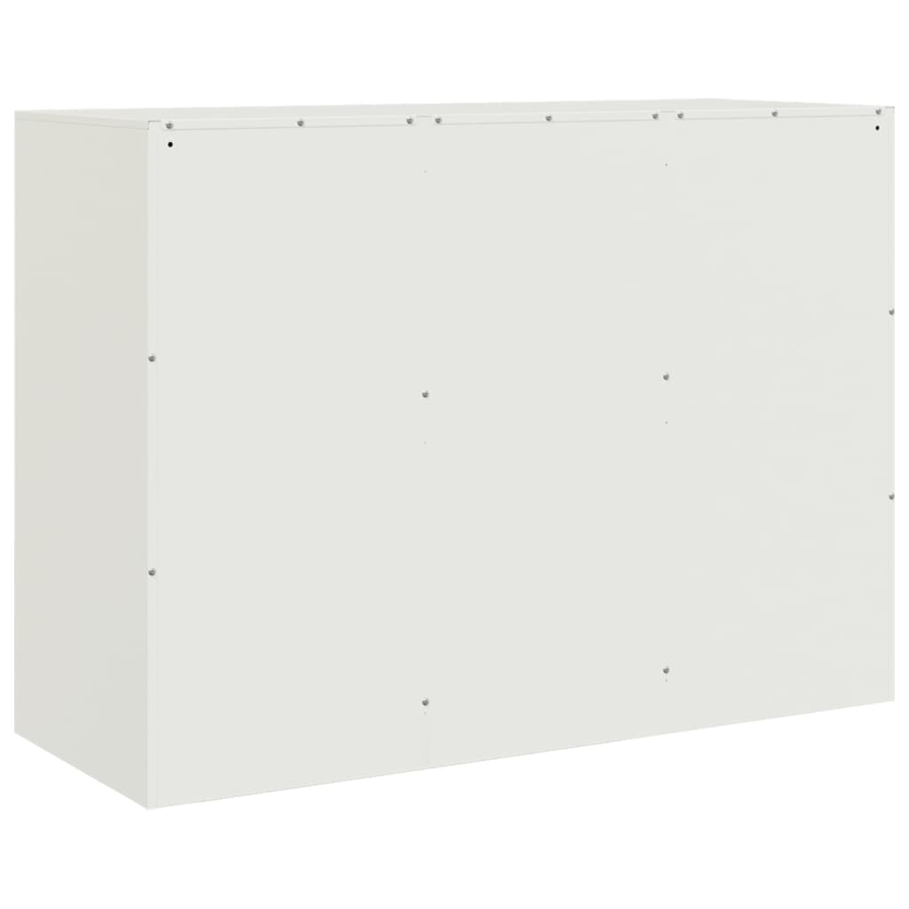 skænk 99x39x73 cm stål hvid