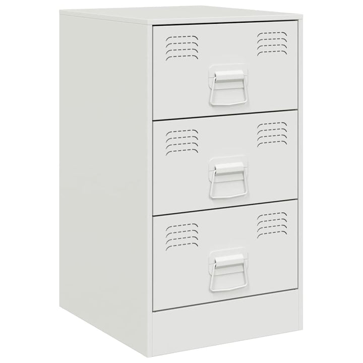 sengeborde 2 stk. 34,5x39x62 cm stål hvid