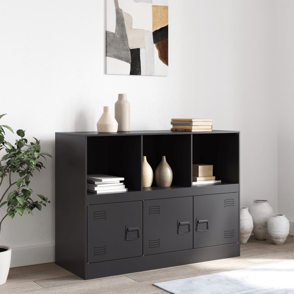 skænk 99x39x73 cm stål sort