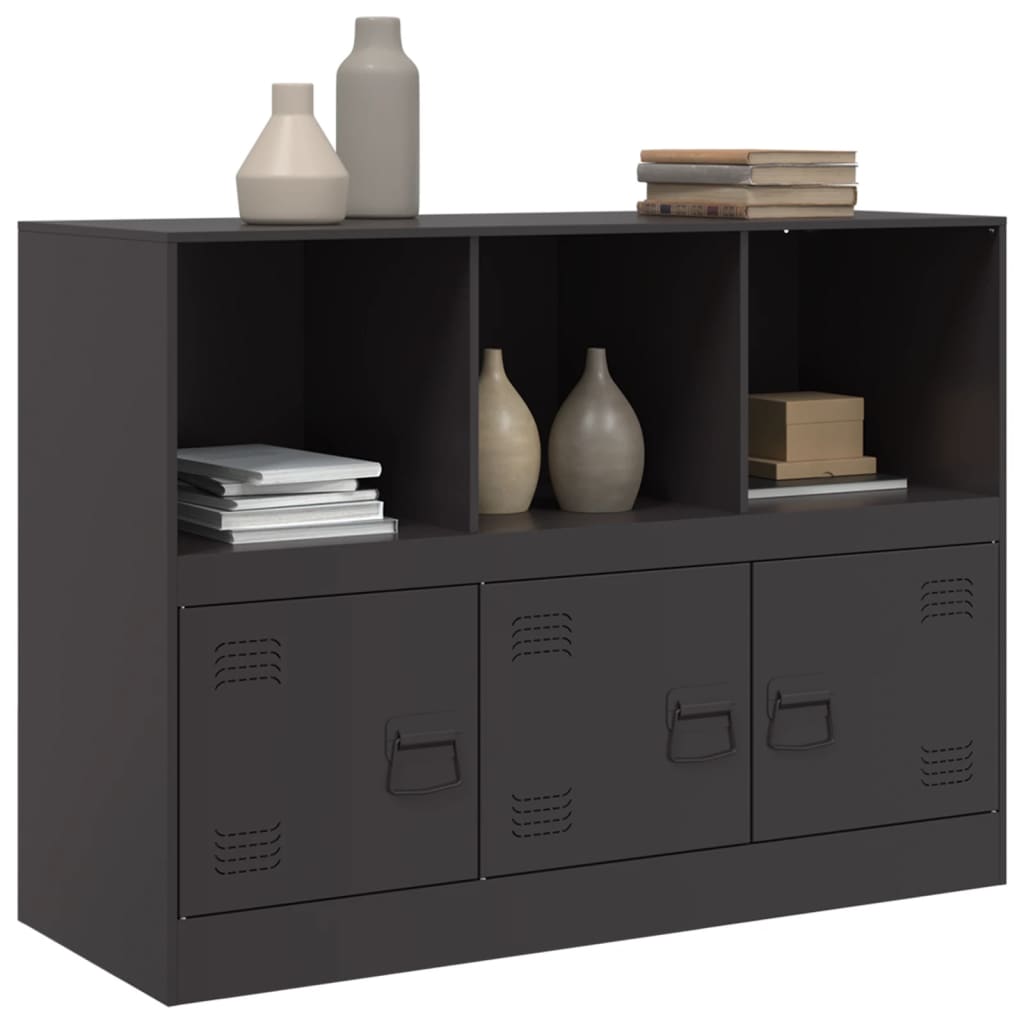 skænk 99x39x73 cm stål sort