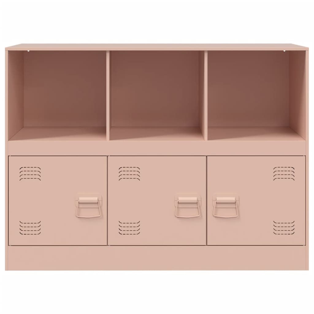 skænk 99x39x73 cm stål lyserød