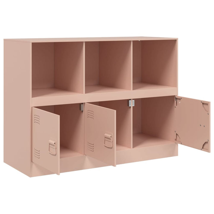 skænk 99x39x73 cm stål lyserød