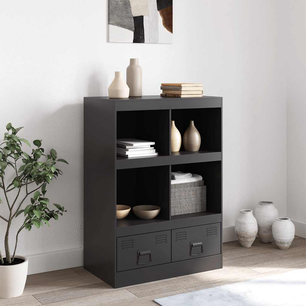 skab 67x39x95 cm stål sort