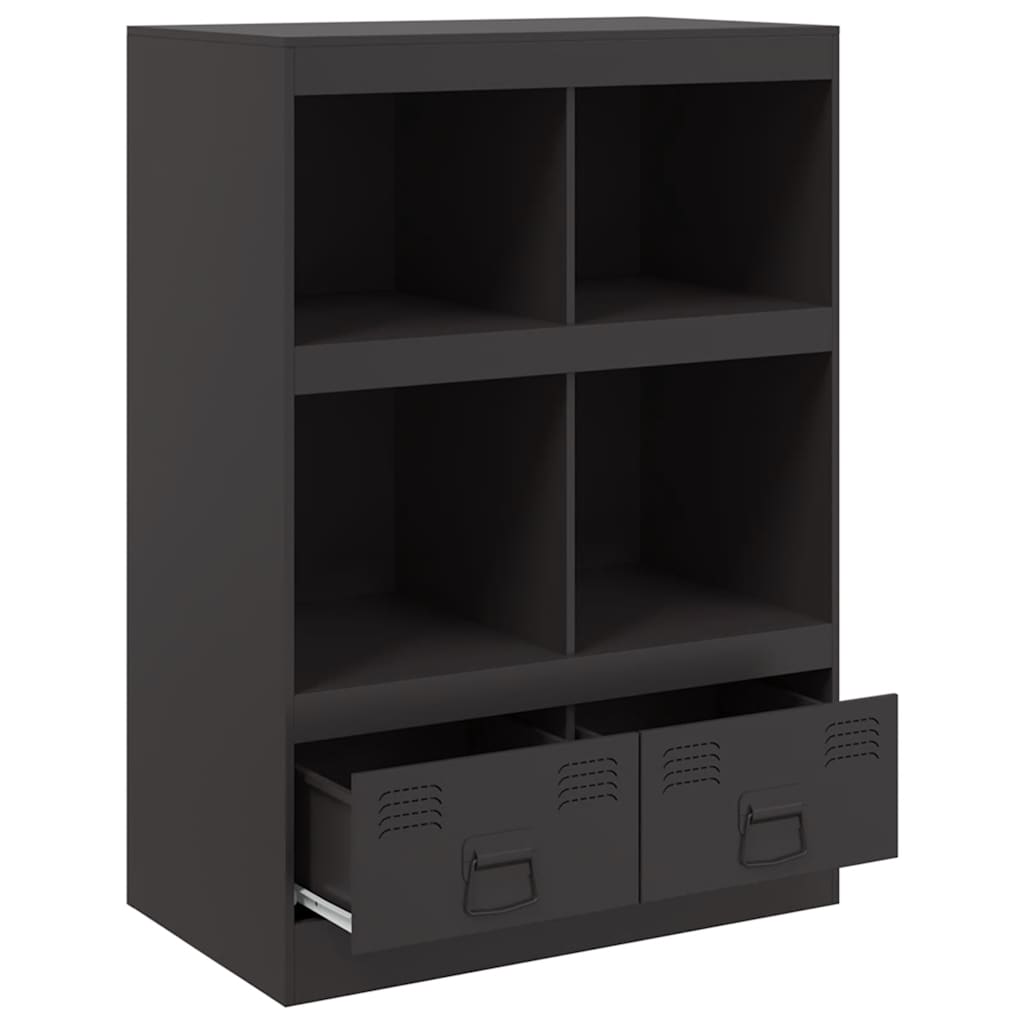 skab 67x39x95 cm stål sort