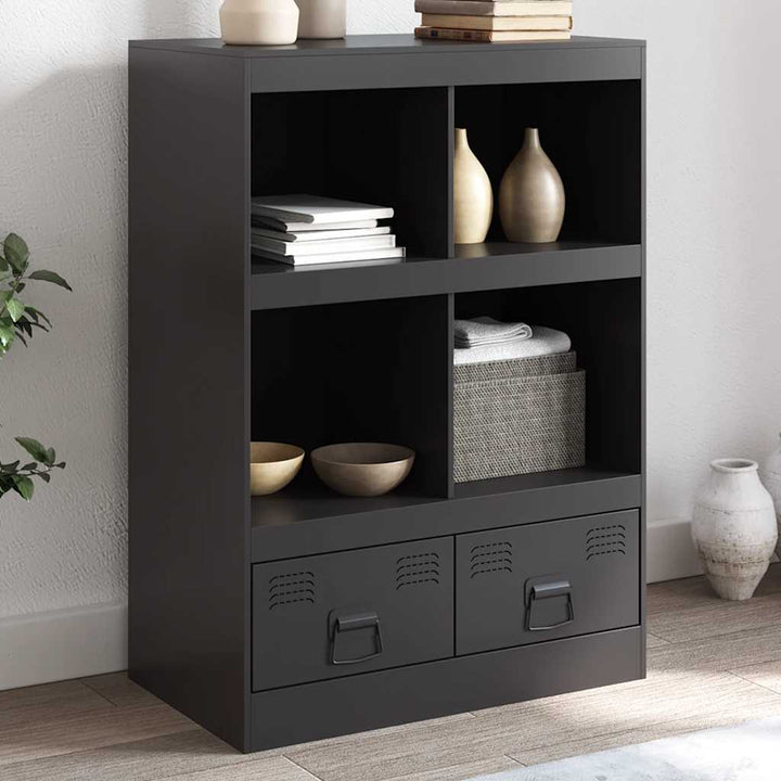skab 67x39x95 cm stål sort