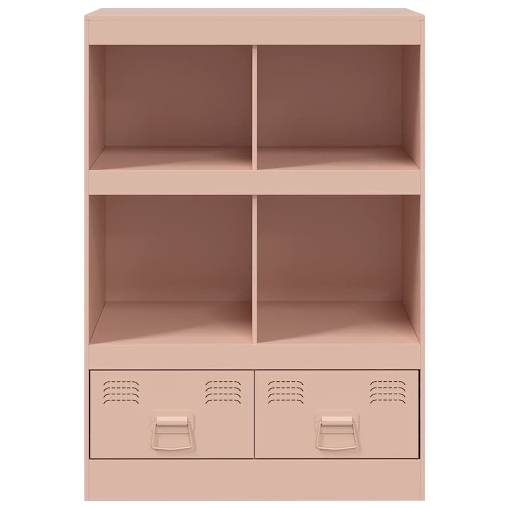 skab 67x39x95 cm stål lyserød