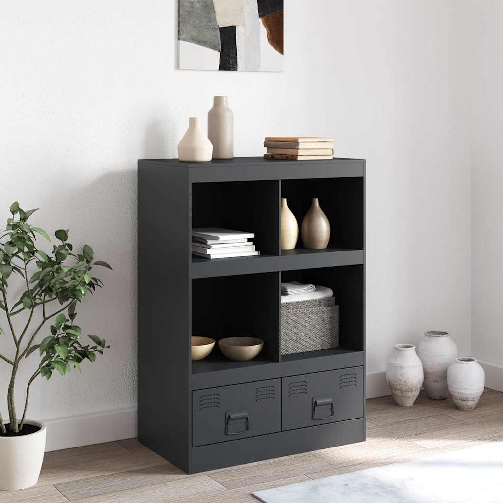skab 67x39x95 cm stål antracitgrå