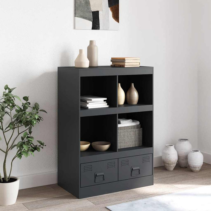 skab 67x39x95 cm stål antracitgrå