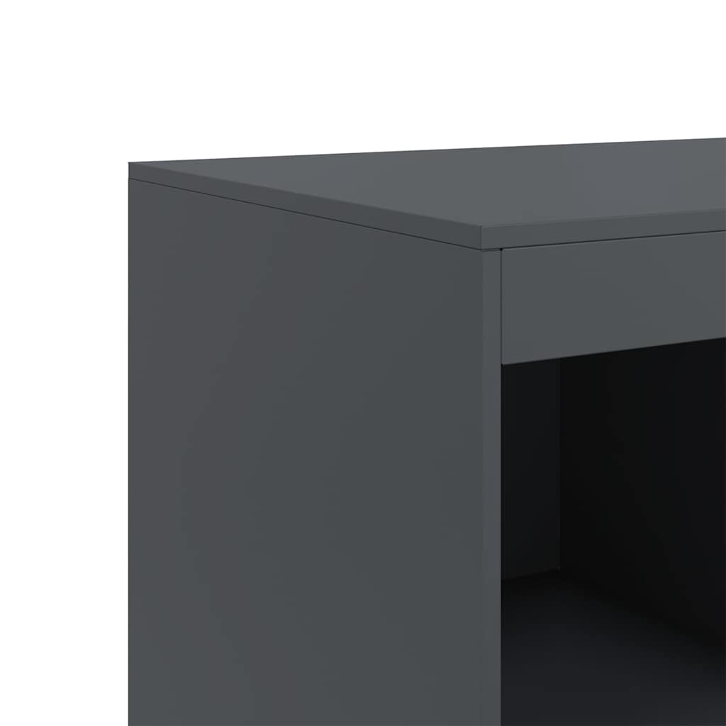 skab 67x39x95 cm stål antracitgrå