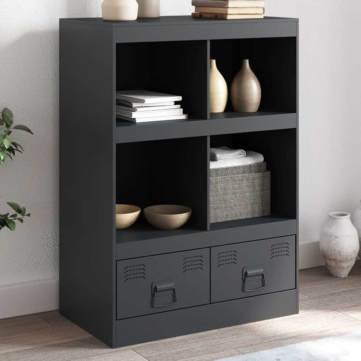 skab 67x39x95 cm stål antracitgrå