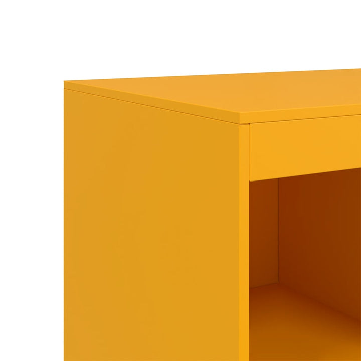 skab 67x39x95 cm stål sennepsgul