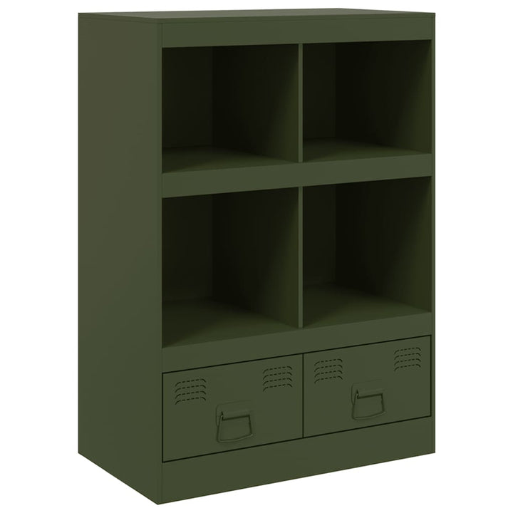 skab 67x39x95 cm stål olivengrøn