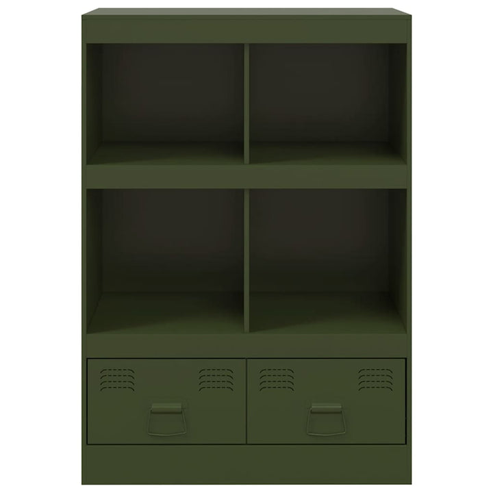 skab 67x39x95 cm stål olivengrøn