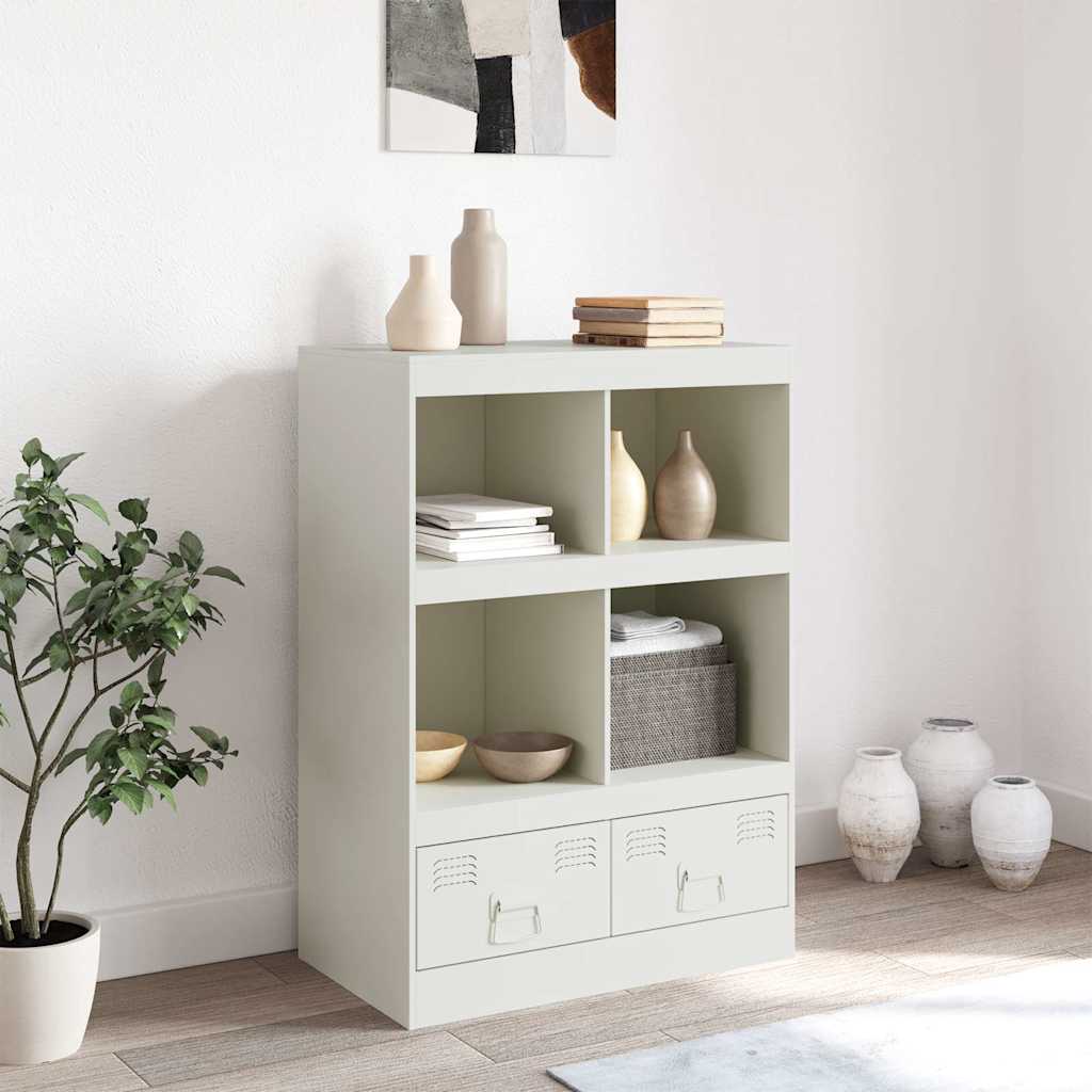 skab 67x39x95 cm stål hvid