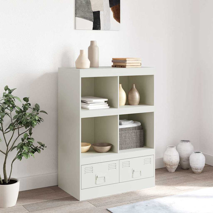 skab 67x39x95 cm stål hvid