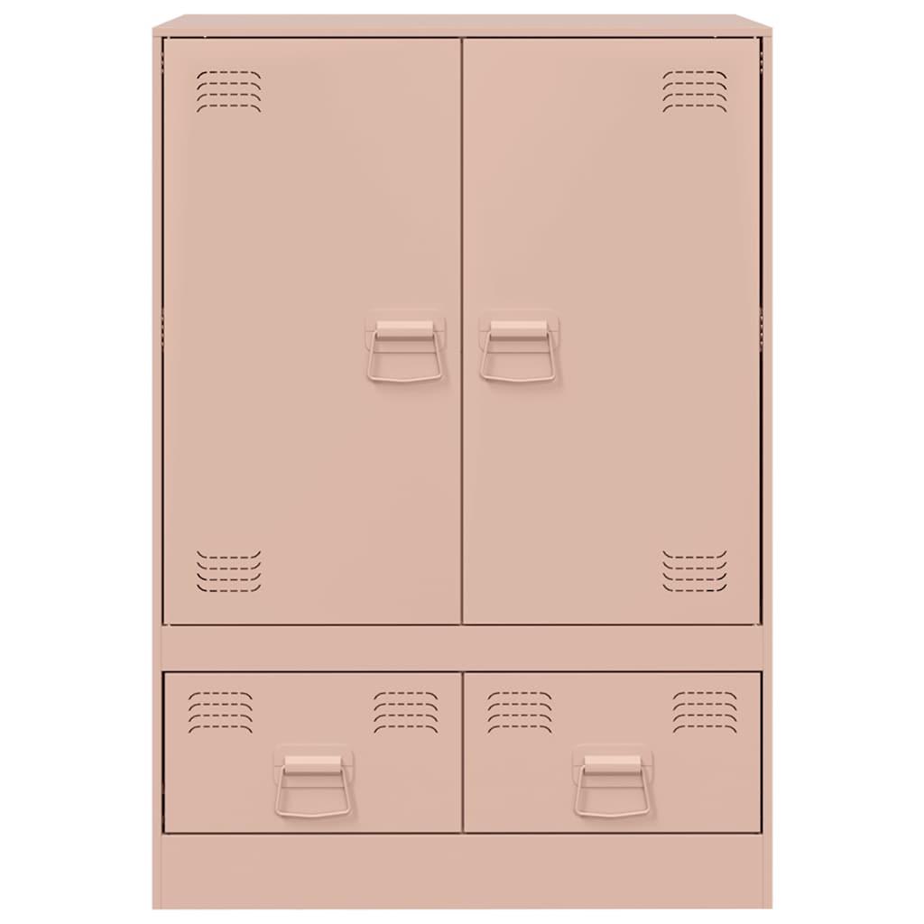 skab 67x39x95 cm stål lyserød