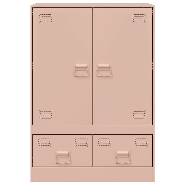 skab 67x39x95 cm stål lyserød