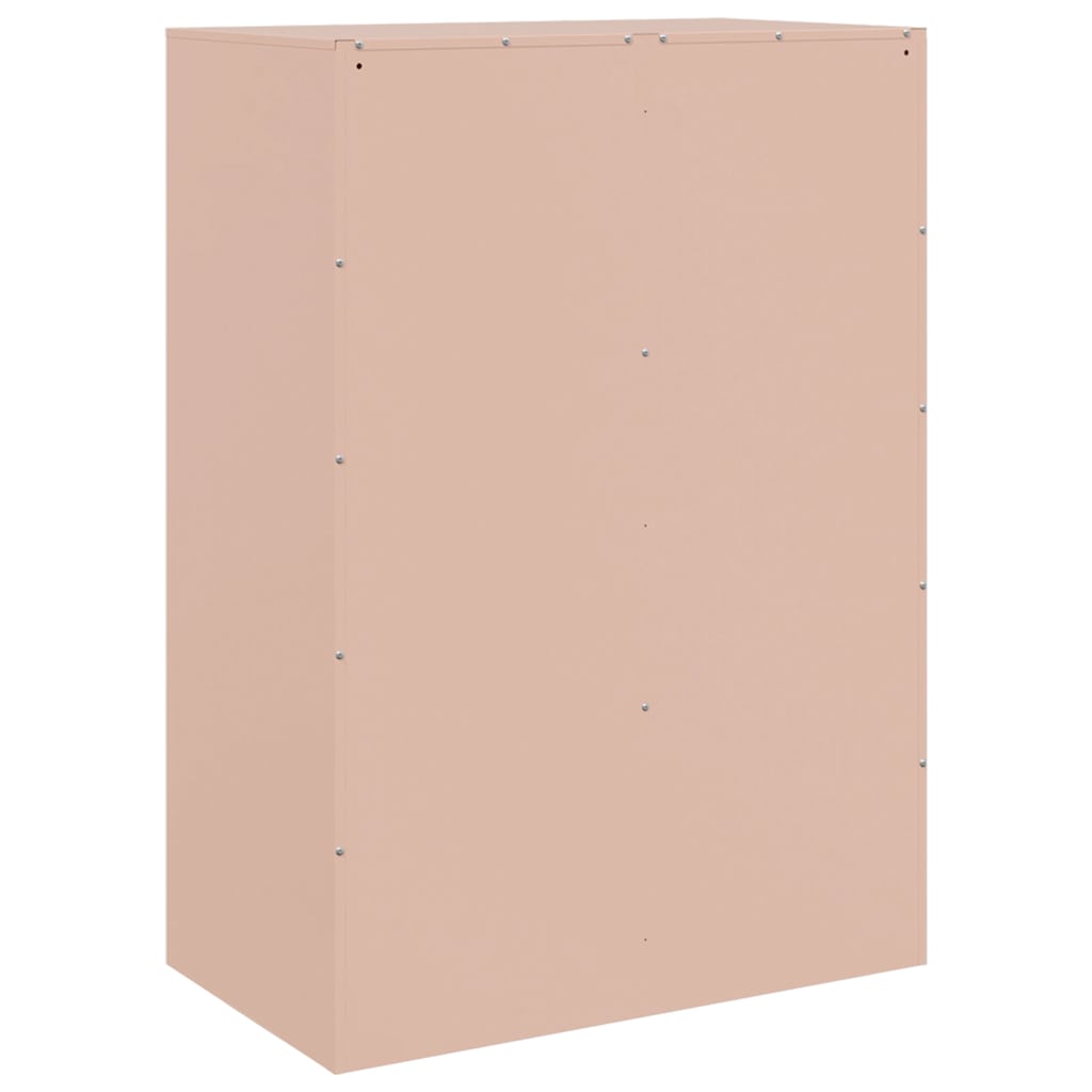 skab 67x39x95 cm stål lyserød