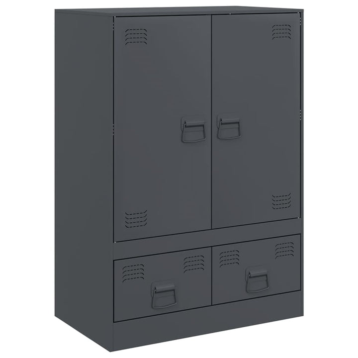 skab 67x39x95 cm stål antracitgrå