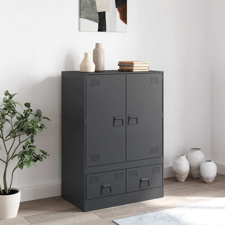 skab 67x39x95 cm stål antracitgrå