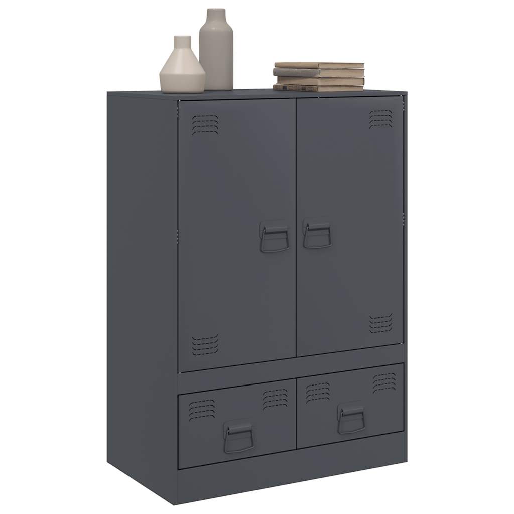 skab 67x39x95 cm stål antracitgrå