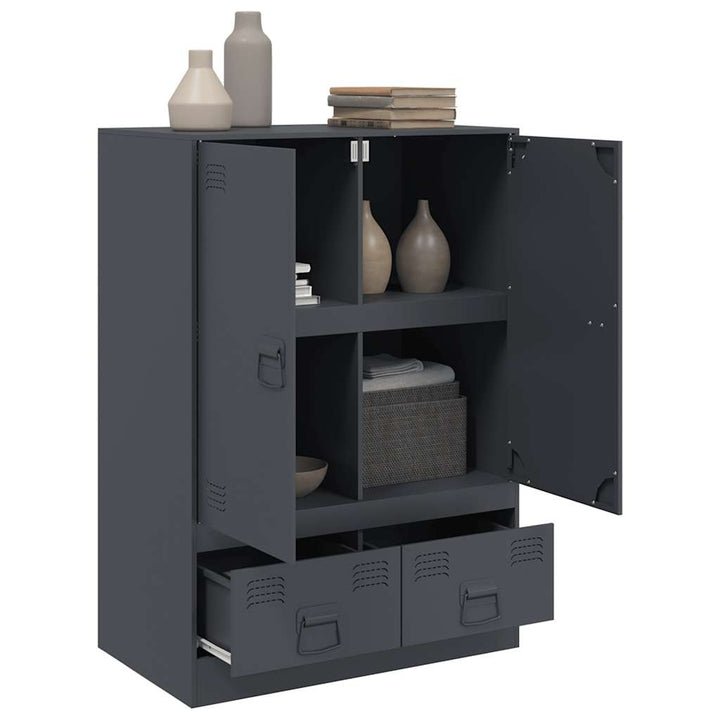 skab 67x39x95 cm stål antracitgrå