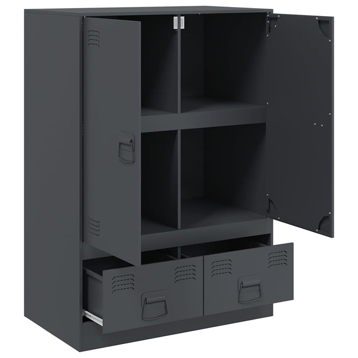 skab 67x39x95 cm stål antracitgrå