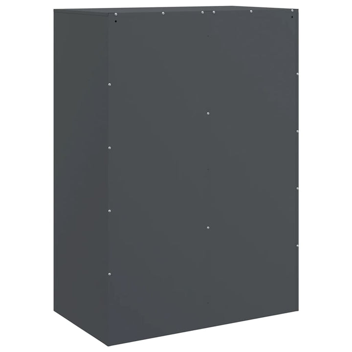 skab 67x39x95 cm stål antracitgrå